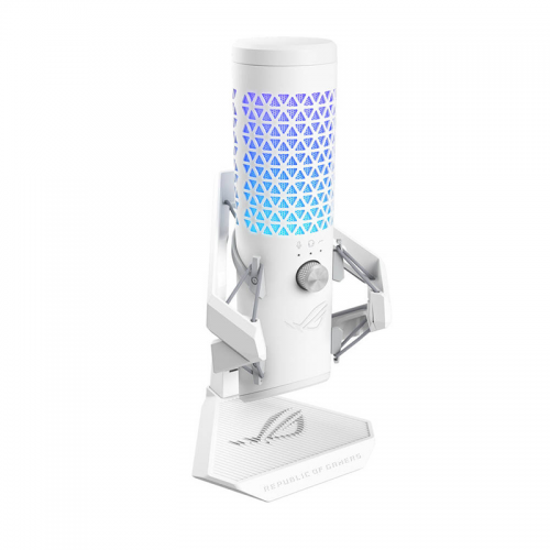 ASUS ROG Carnyx USB Cardioid Condenser Gaming And Streaming Microphone - White